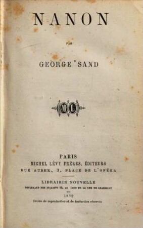 Oeuvres complètes de George Sand, 25