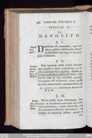 Titulus V. De Deposito.