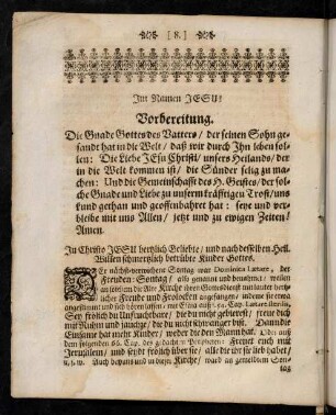 8-13, Vorbereitung. - Eingang.