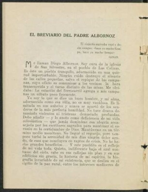 El breviario del Padre Albornoz