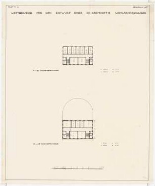 Wohlfahrtshaus, Kassel: Grundrisse 3.- 4. Obergeschoss, 5.- 7. Obergeschoss