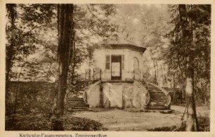 Postkartenalbum mit Motiven von Karlsruhe. "Karlsruhe. Fasanengarten, Empirepavillon"