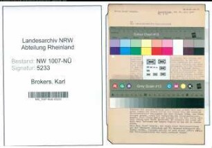 Entnazifizierung Karl Brokers , geb. (Landwirt)