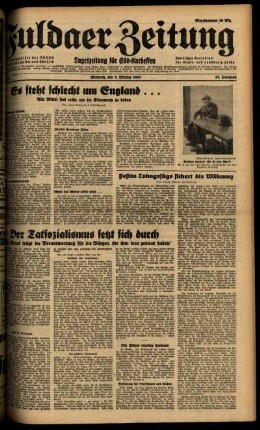 Ausgabe vom Mittwoch, den 02. Oktober 1940.