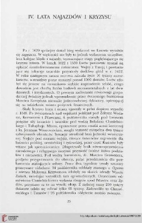 IV. Lata najazdów i kryzysu