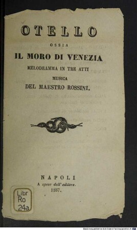 Otello ossia il moro di Venezia