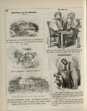 "Reiseskizzen aus der Walachei" "So oder so" "Uneigennützigkeiten"