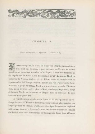 Chapitre IV. Climat. - Végétation ...