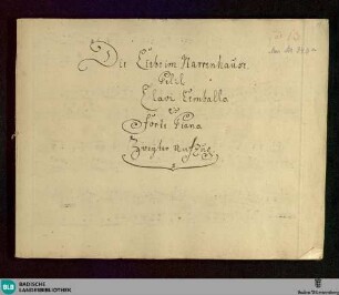 Die Liebe im Narrenhause - Don Mus.Ms. 346a-c : V (8), Coro, orch; KreD 295
