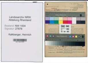 Entnazifizierung Heinrich Kalkberger , geb. 24.05.1895 (Einrichter)