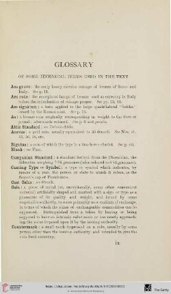 Glossary of some technical terms used in the text