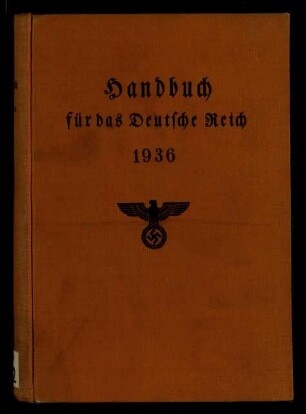 Handbuch für das Deutsche Reich / 46.1936