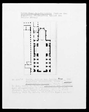 Paris, Église Notre-Dame-des-Victoires, Grundriss