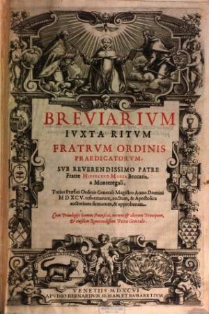 Breviarium Iuxta Ritum Fratrum Ordinis Praedicatorum