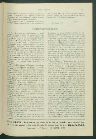 Correspondencia