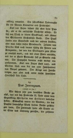 14. Das Interregnum. (1250-72)