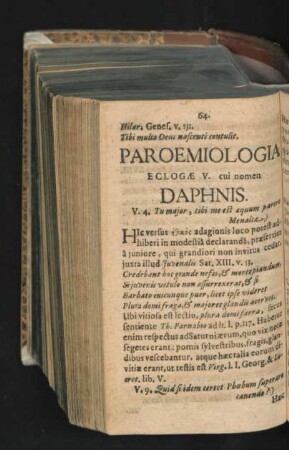 Eclogae V. cui nomen Daphnis.