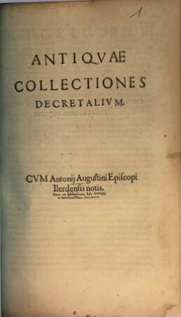 Antiquae collectiones Decretalium