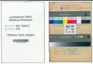 Entnazifizierung Hans Juergen Osthaus , geb. 09.04.1913 (Beamter)