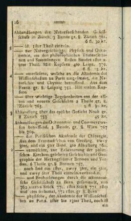 26-42, Abbhandlungen der Naturforschenden... - Adorna, Catharina...
