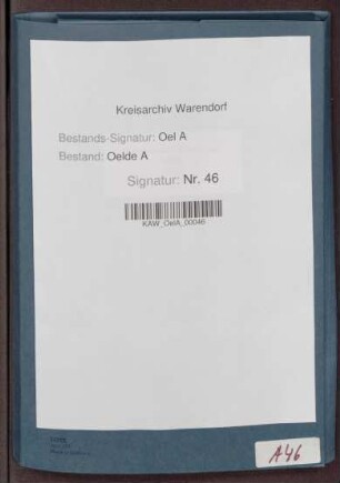Belege zu den Oelder Kirchspielrechnungen