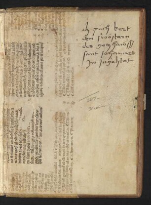 Fragment (13. Jh., 2. Hälfte, siehe auch vorn im Einband)