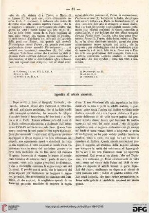 Appendice all'articolo precendente