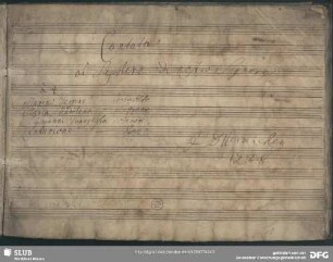 Cantata al Sepolcro di nostro Signore - Mus.2398-D-61 : V (4), orch, bc; SeiH 29