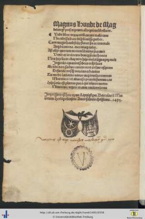Magnus Hundt...alloquitur libellum