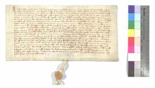 Verkauf der Vogtei über Hüttisheim durch Graf Wilhelm von Kirchberg an Kloster Wiblingen