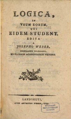Logica, In Vsum Eorum, Qui Eidem Student