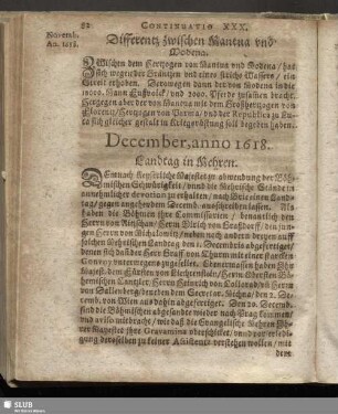 December, anno 1618