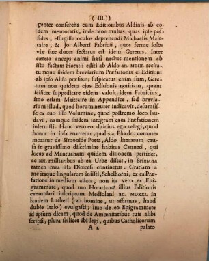 Epistola ad virum clariss. Jo. Georgium Schelhornium Bibliothecarium Memingensem : Brixiae 11 Feb. 1754