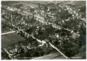 Böhlitz-Ehrenberg Gesamtansicht: Fliegeraufnahme