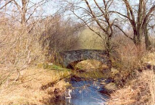 Brücke über die Werre. Detmold. Volkhausenstr. Papierabzug