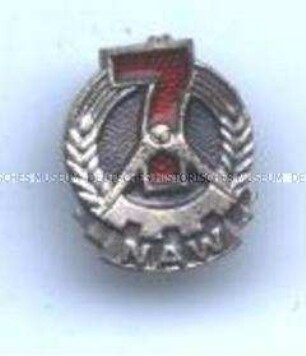 Aufbaunadel des Nationalen Aufbauwerks (7-Jahrplanemblem), in Silber