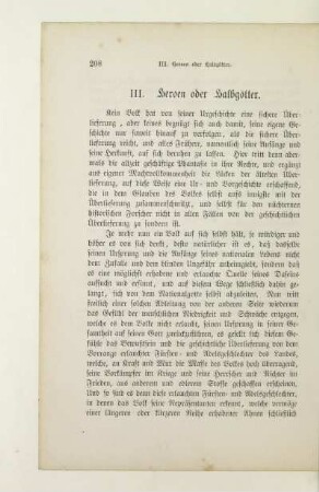 III. Heroen oder Halbgötter