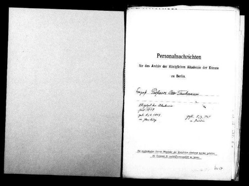 Taubmann, Otto Carl - Komponist 1917 - Januar - 20