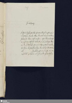 Nr. 307. Zeschau, Heinrich Anton von