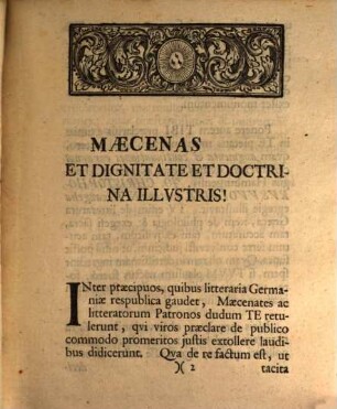 Epistola qua J. Bornio ... consilium suum de augendis et continuandis J. Chr. Wolfii Curis criticis in IV. N. T. evangelia exponit Laurentius Reinhardus