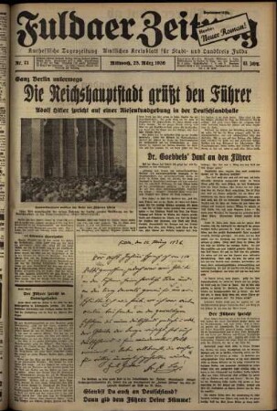 Ausgabe vom Mittwoch, den 25. März 1936.