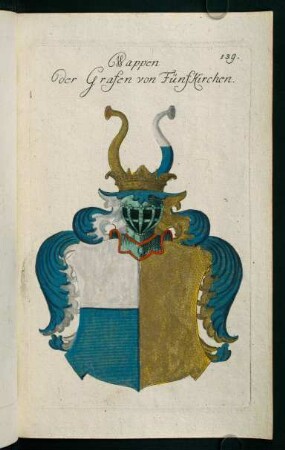 139r-139v, 139. Wappen der Grafen von Fünfkirchen