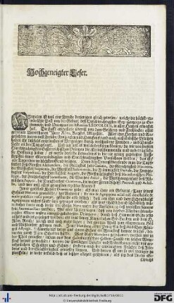 Hochgeneigter Leser.