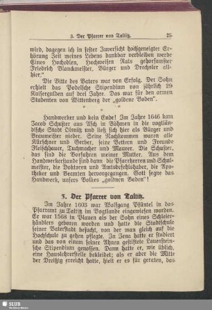 3. Der Pfarrer von Taltitz