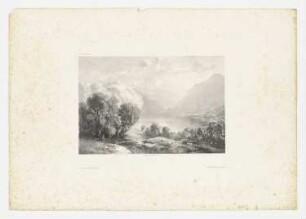 Berglandschaft mit See, Blatt 1 der Folge "Werke"