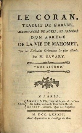 Le Coran, 2