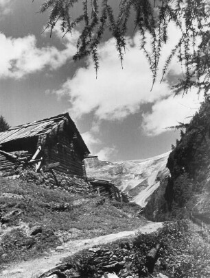 Österreich. Eine Almhütte im Tennengebirge, einem kleinen Gebirgsmassiv in den Ostalpen