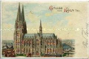 Ansicht des Kölner Domes