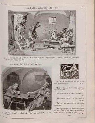 "Aus der guten alten Zeit" "Lakonische Unterhaltung" "Spaene"