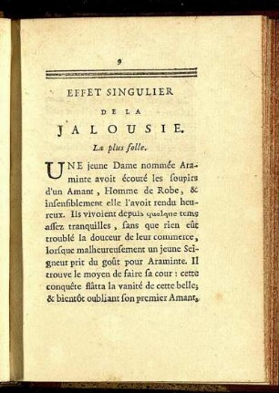 Effet Singulier De La Jalousie.
